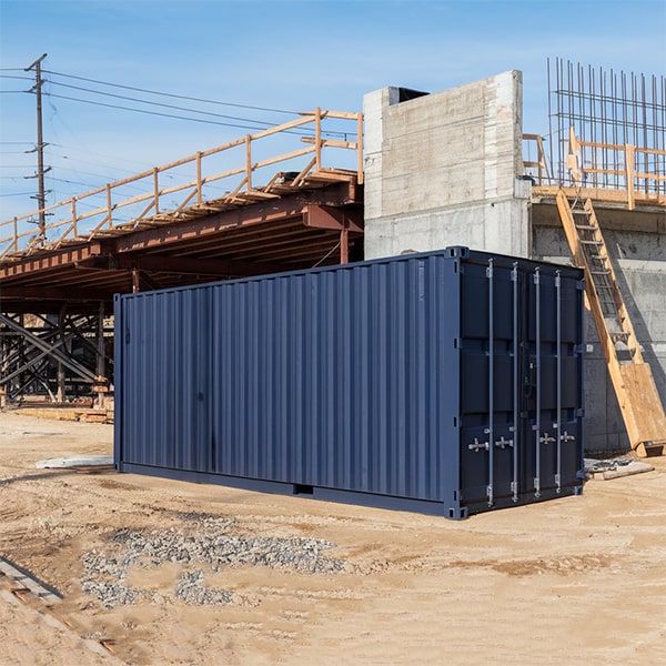 you can use a construction site storage container for long-term storage on your property